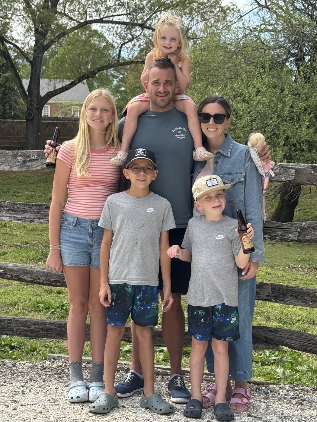 Bryce Morgan with his family