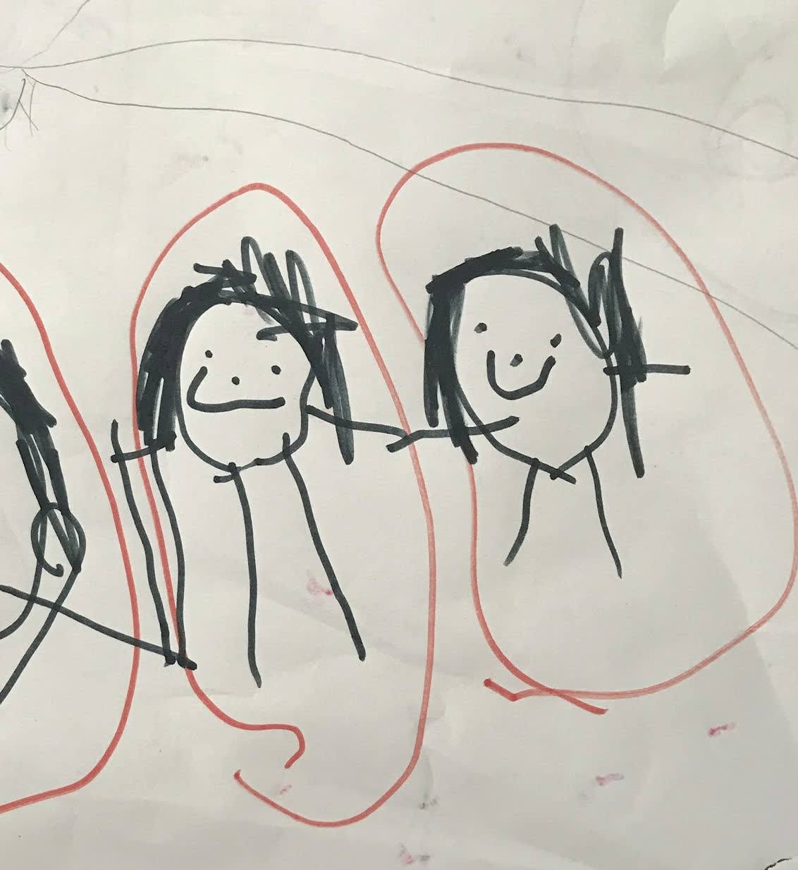 The original black marker drawing