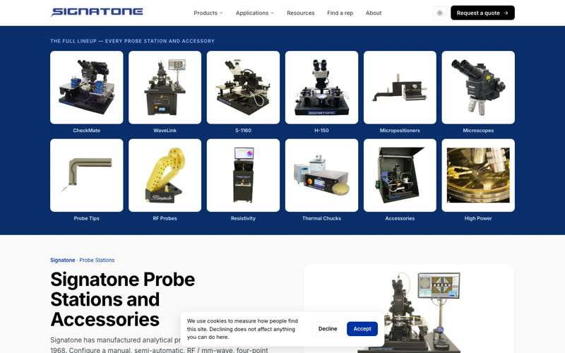signatone.com homepage